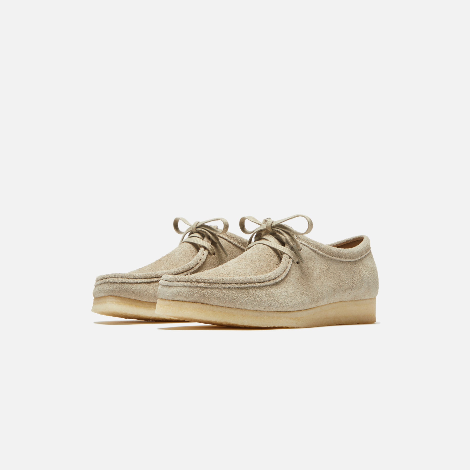 Clarks Wallabee - Pale Grey Suede