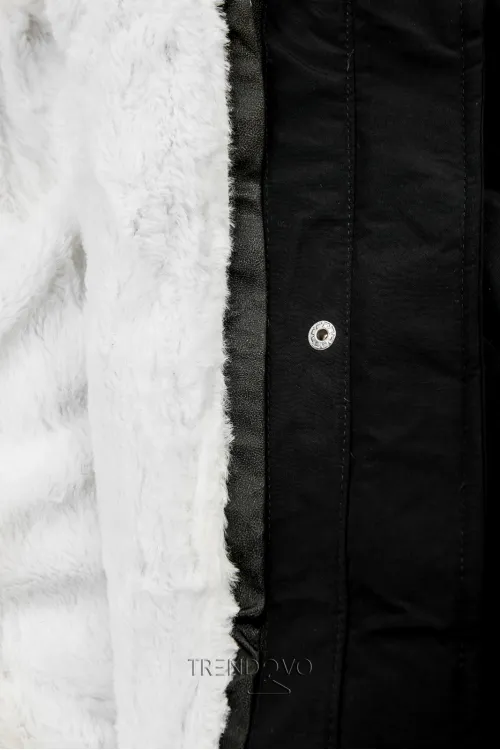 Parka coat with hood and lining