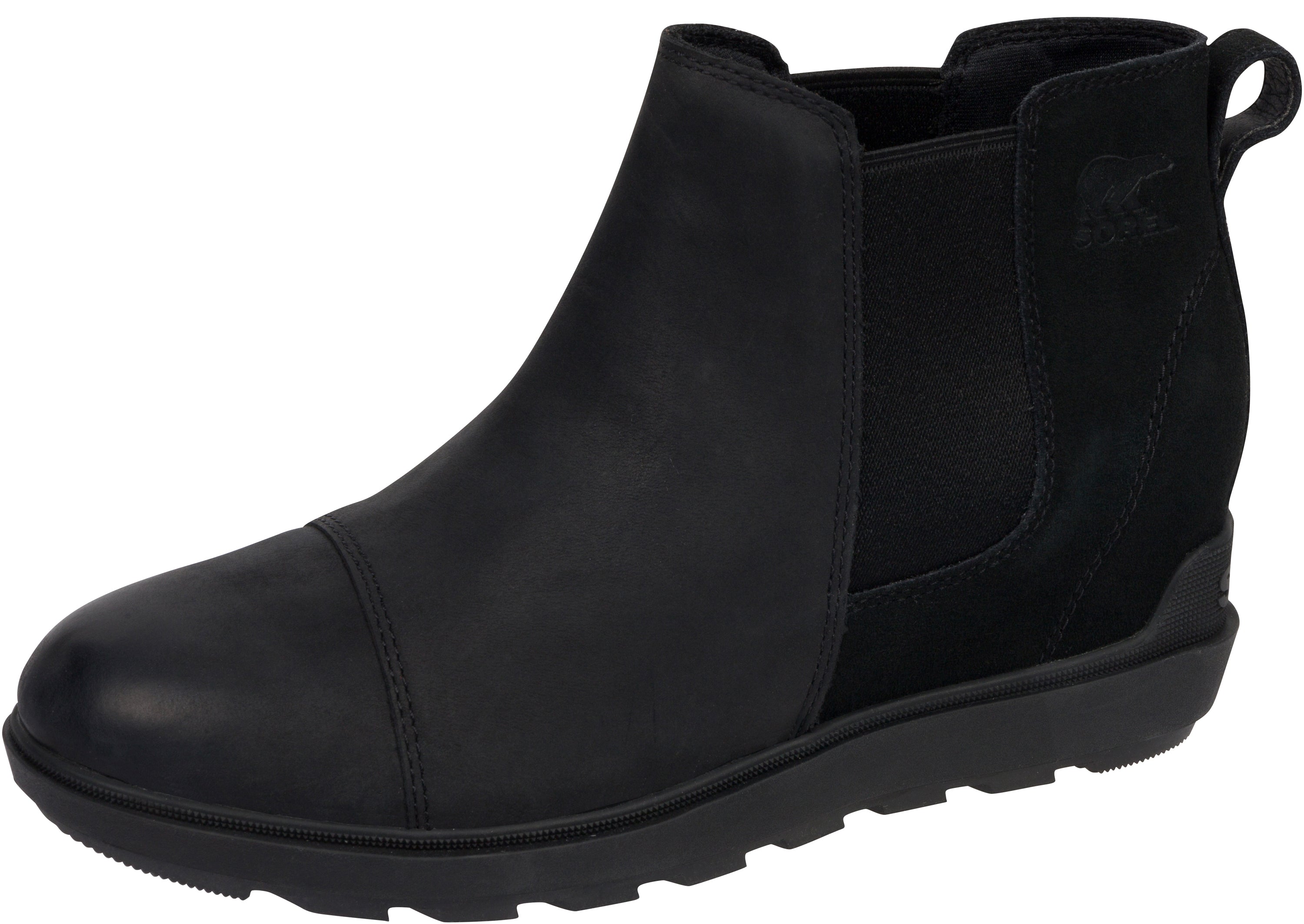 Sorel Womens Evie II Chelsea Black Sea Salt