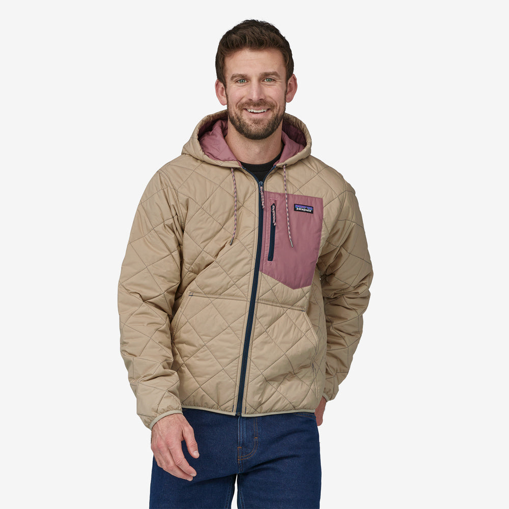 Men's Diamond Quilted Bomber Hoody