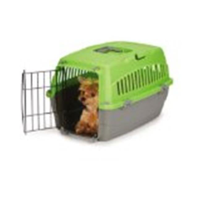Cruising Companion Carry Me Dog Crate with Handle Small， Green
