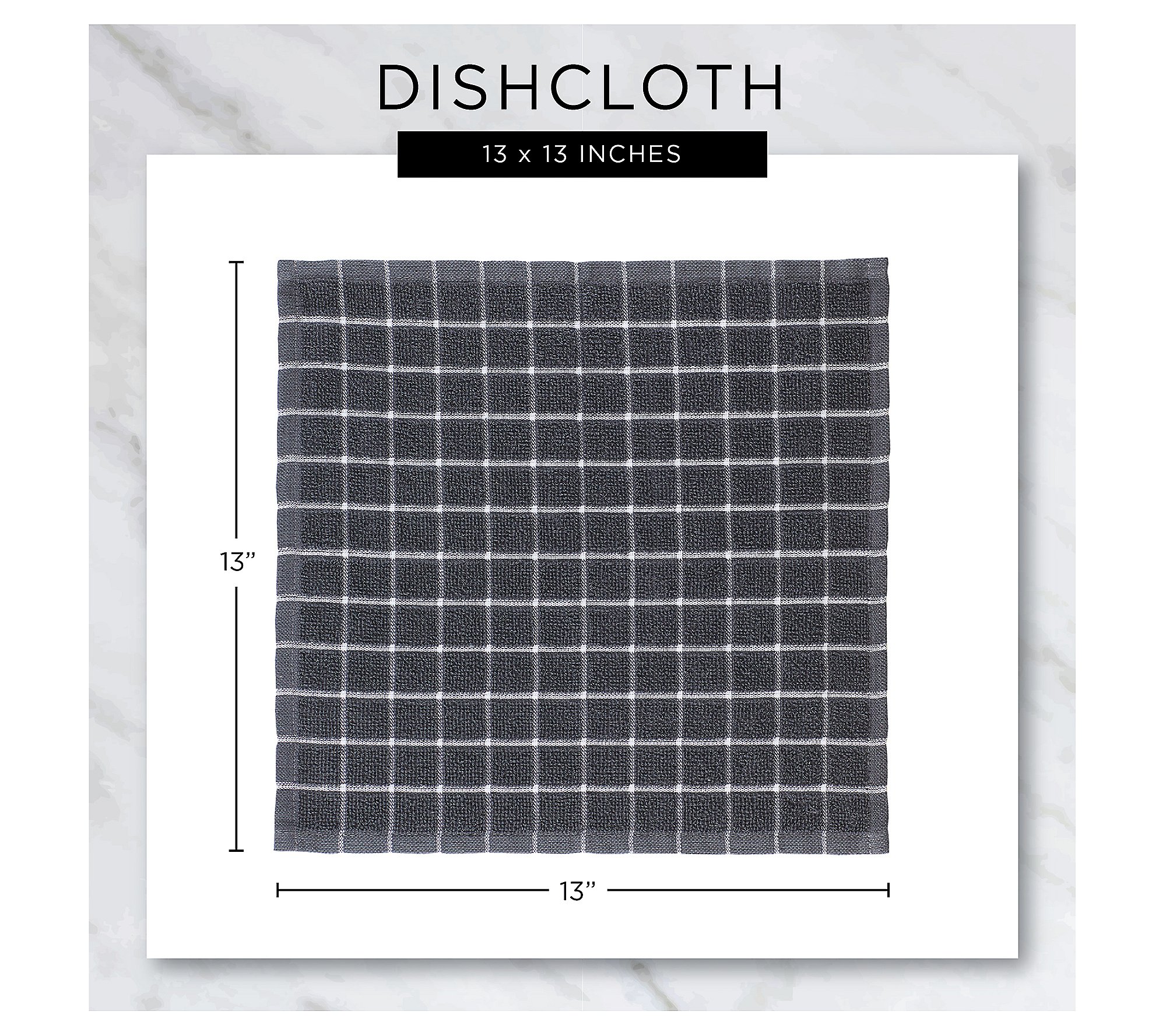 Design Imports (6) Daisy Dobby Kitchen Towel and Dishcloth Set