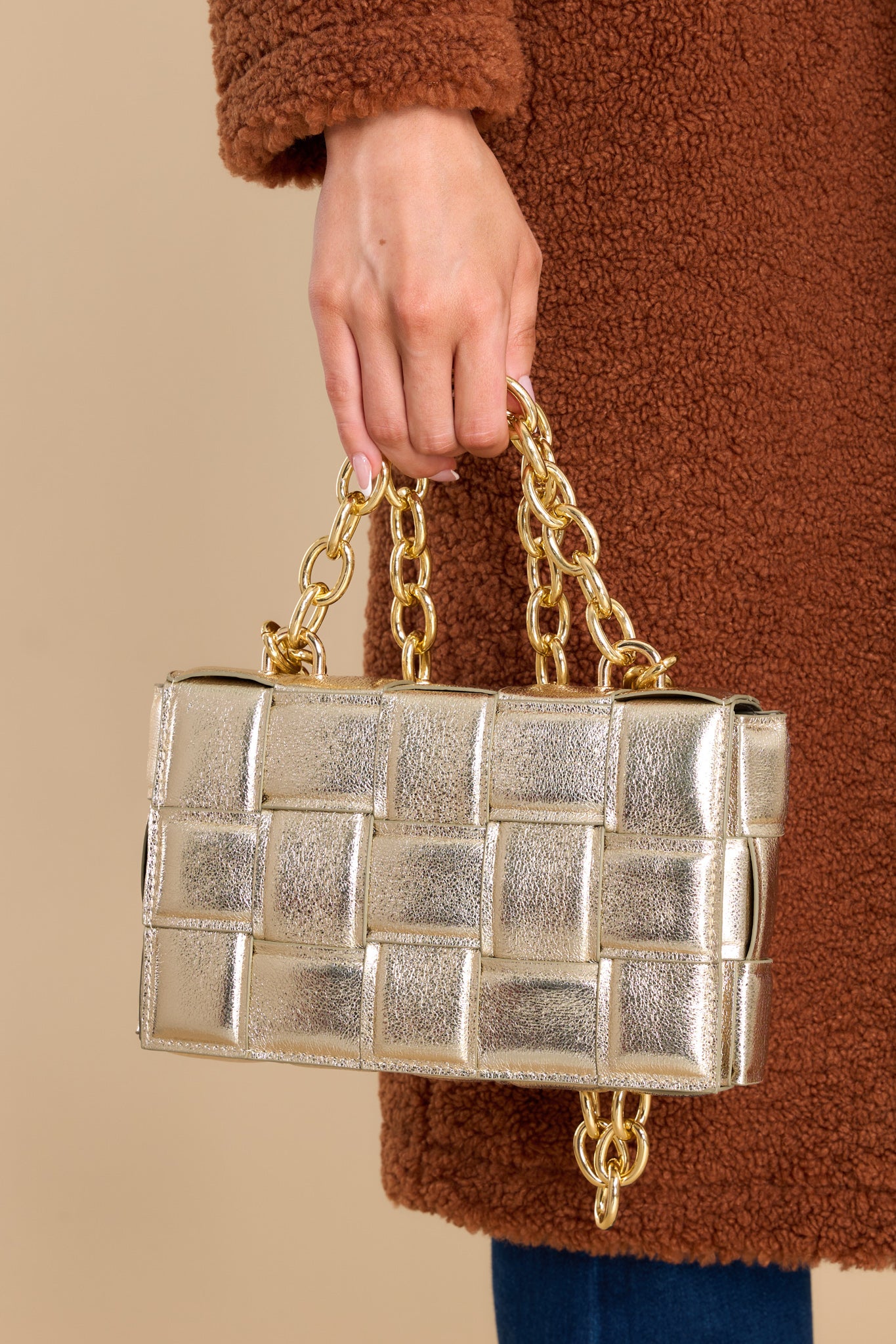Vegan leather handbag Givenchy Gold in Vegan leather - 26999515