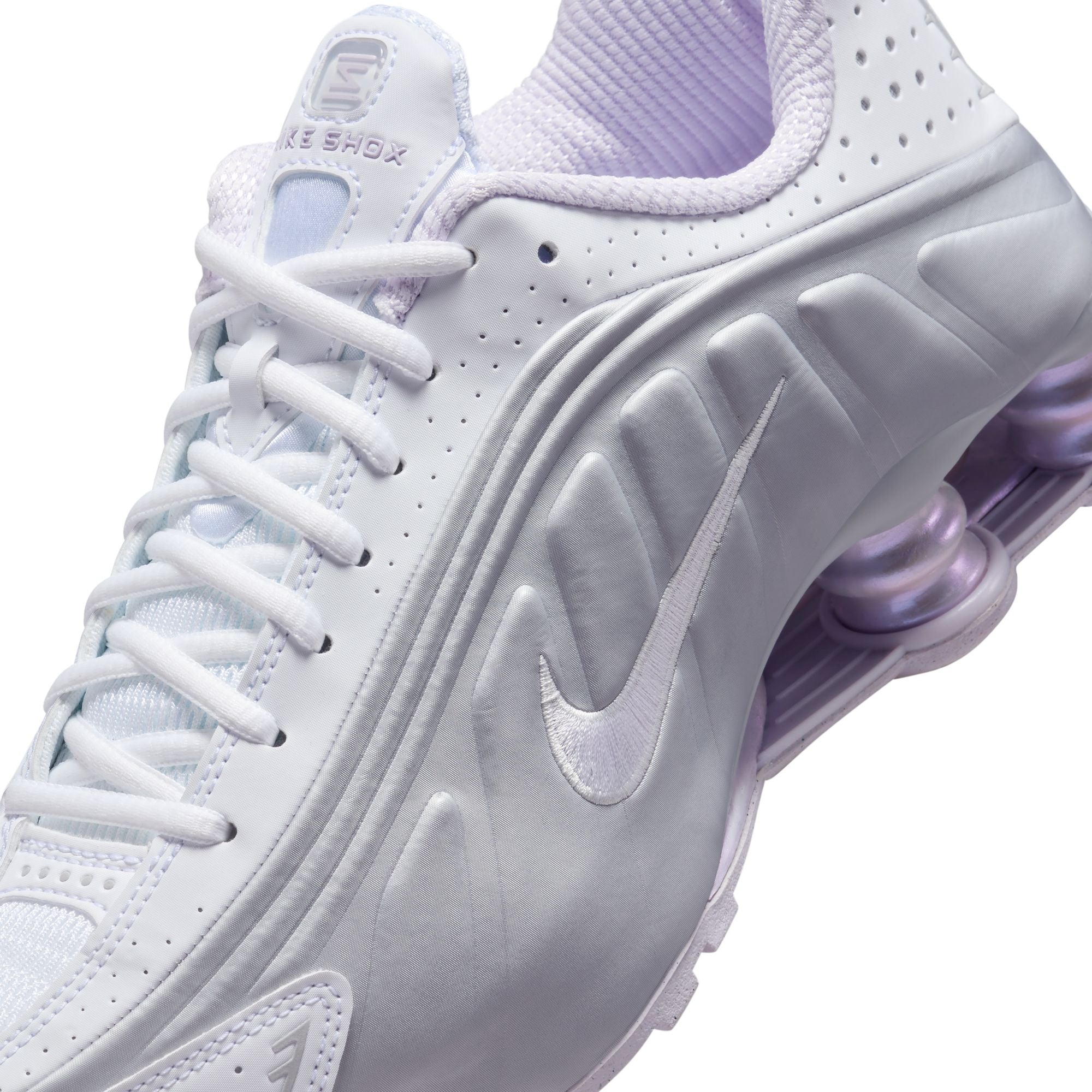 Nike Shox R4 White Barely Grape MTLC Platinum HF5076-100