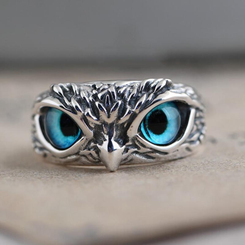 Demon Eye Owl Ring Adjustable