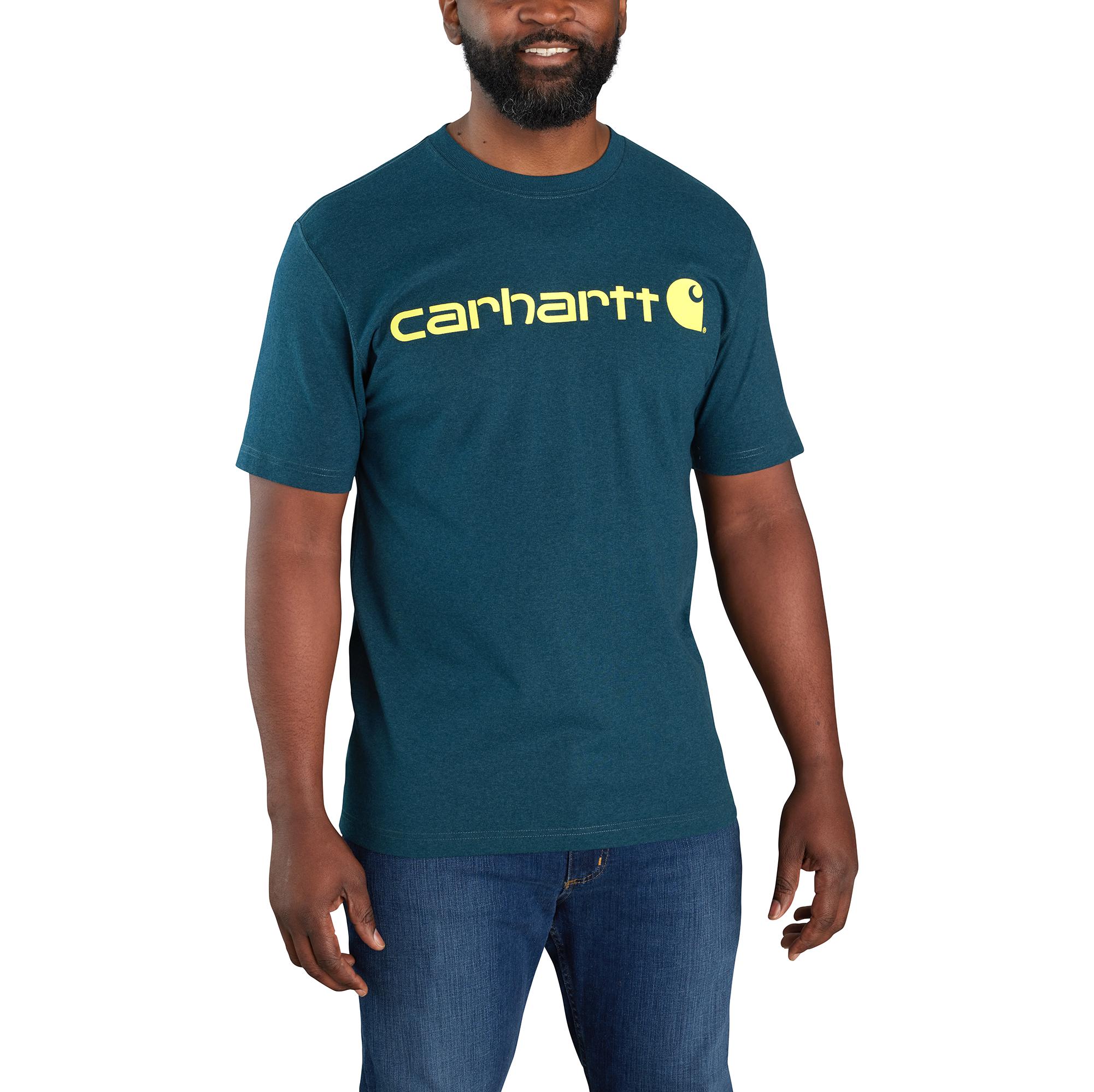 Carhartt Heavyweight Signature Logo Short Sleeve T-Shirt