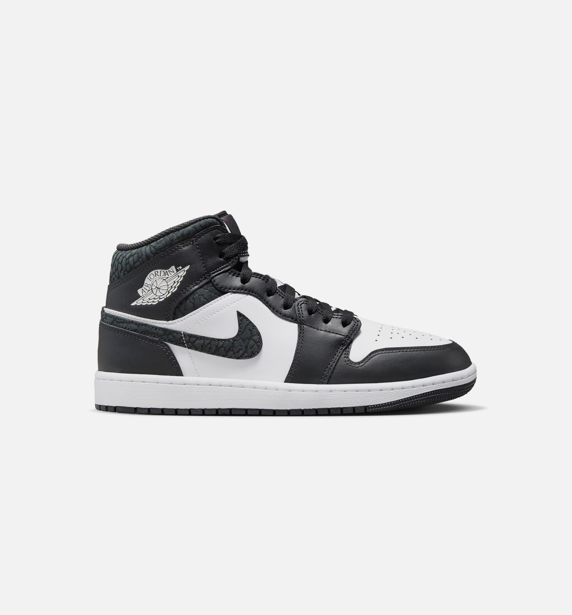 Air Jordan 1 Mid SE Panda Elephant Mens Lifestyle Shoe - Off Noir/Black