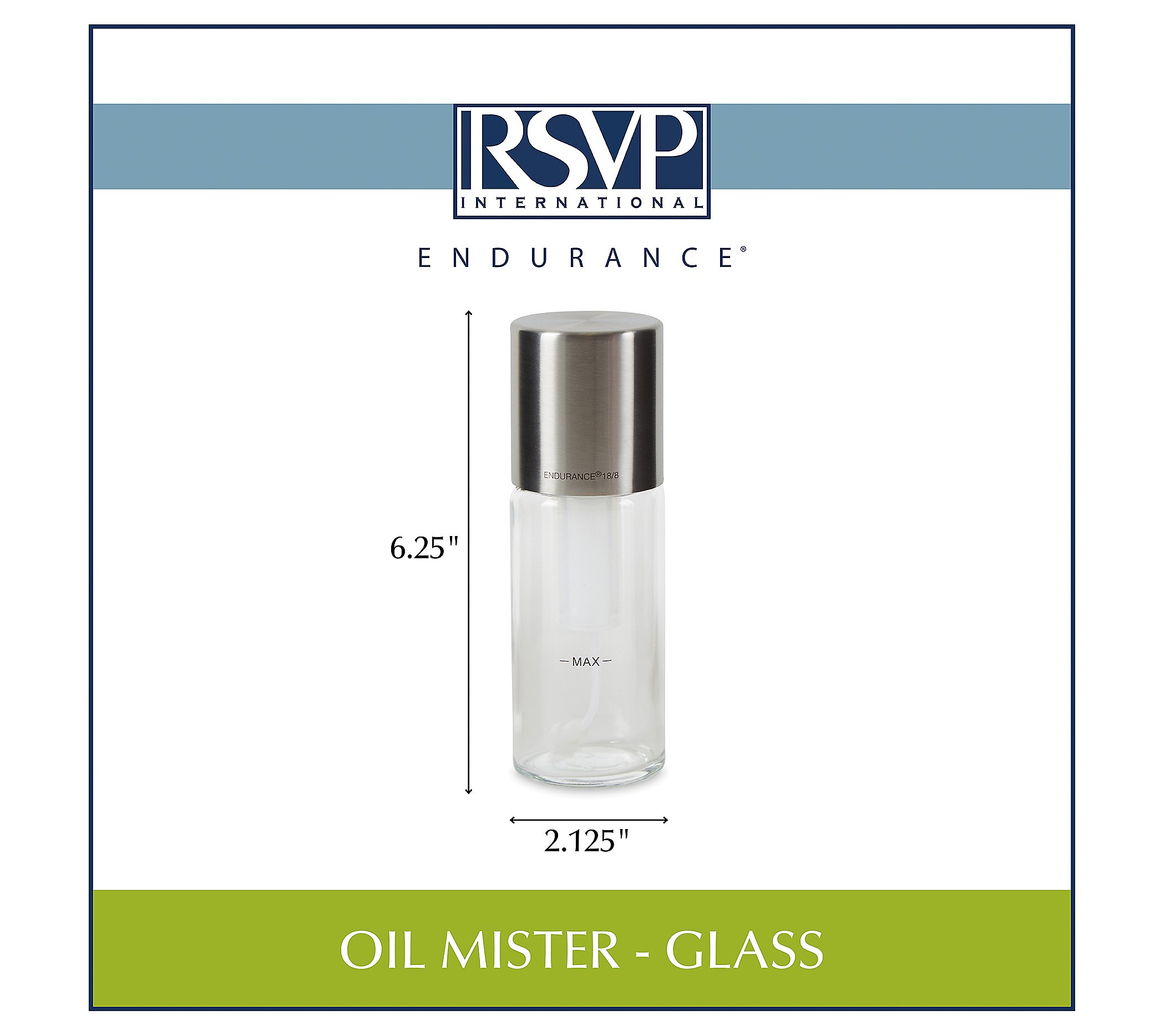 RSVP 4-oz Glass Oil Mister