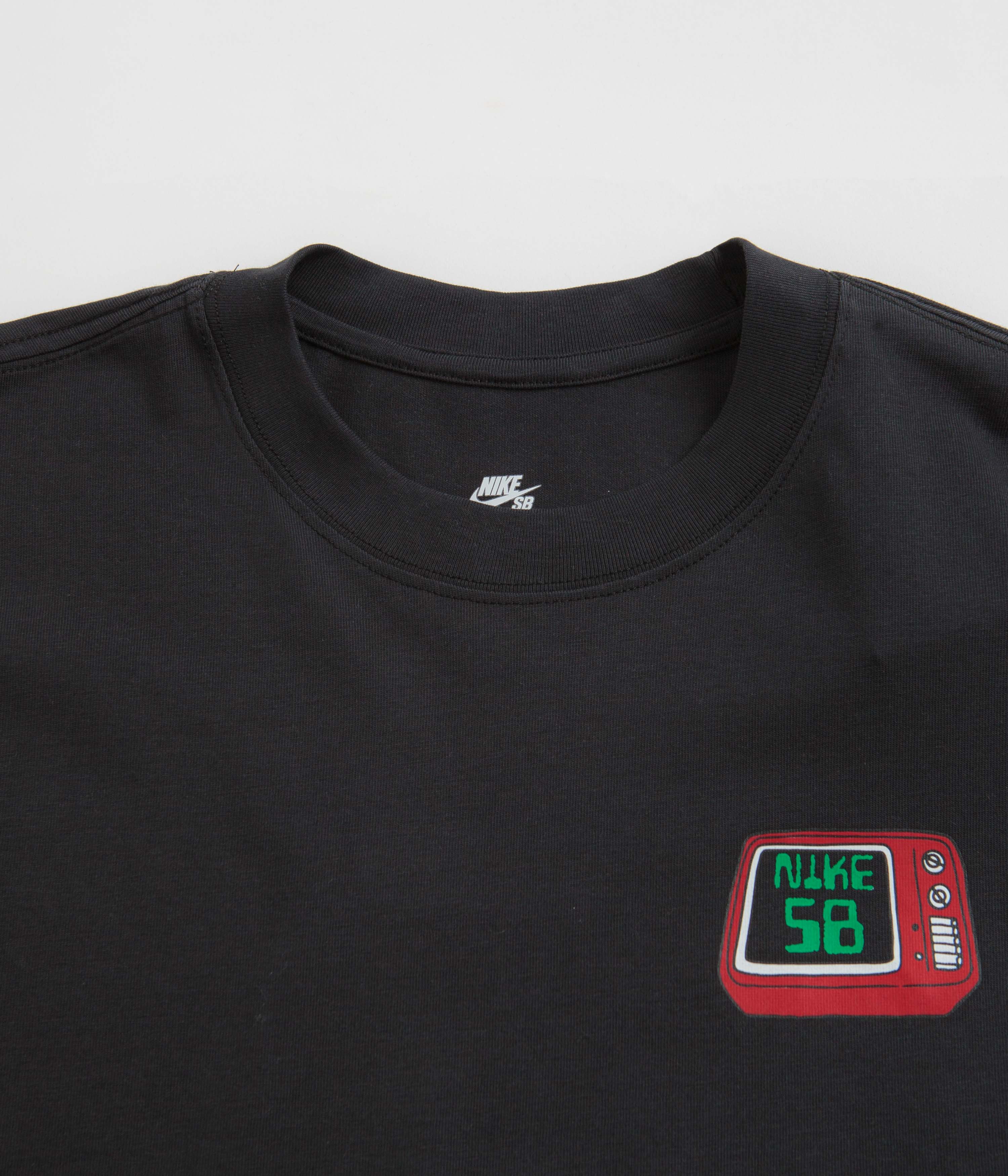 Nike SB Brainwash Long Sleeve T-Shirt - Black