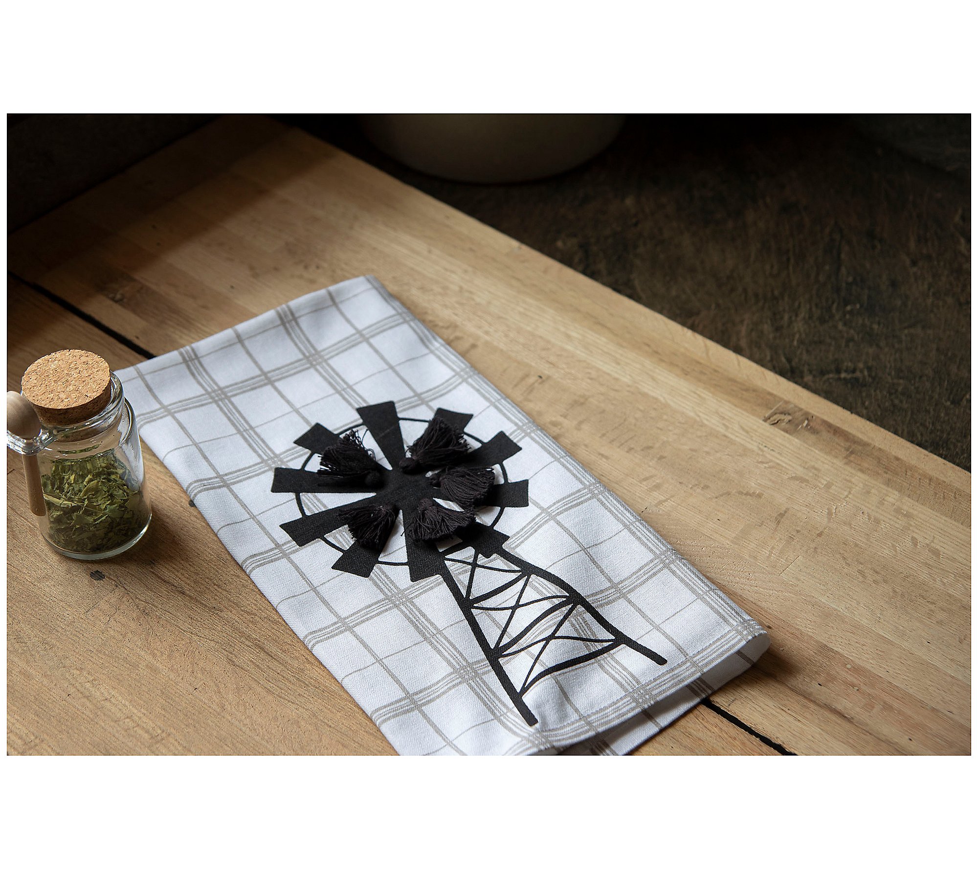 Foreside Home and Garden Windmill Tea Towel