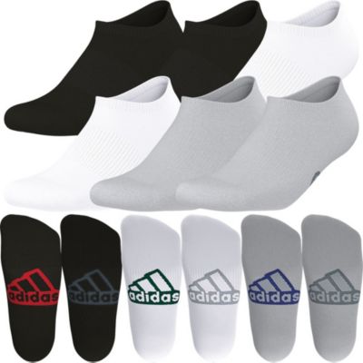 adidas Men's Superlite Classic 6-Pack No Show Socks