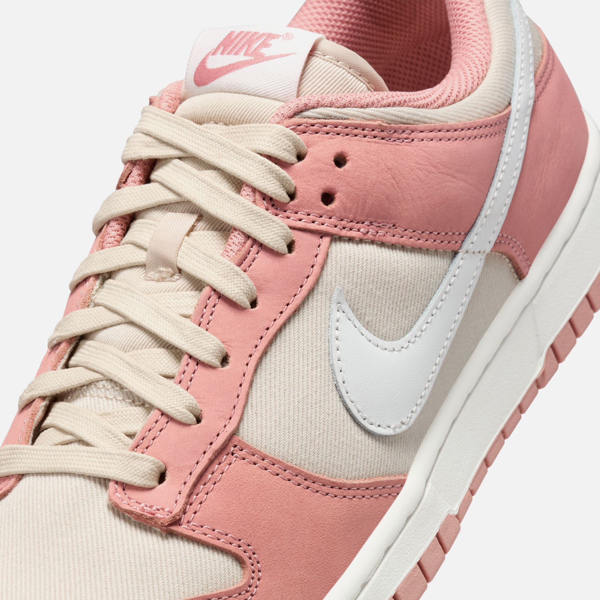 Nike Dunk Low Retro PRM NBHD - Red Stardust / Summit White / Sanddrift