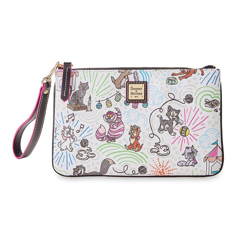 Disney Dooney and Bourke Bag - Disney Cats Sketch - Wristlet Wallet