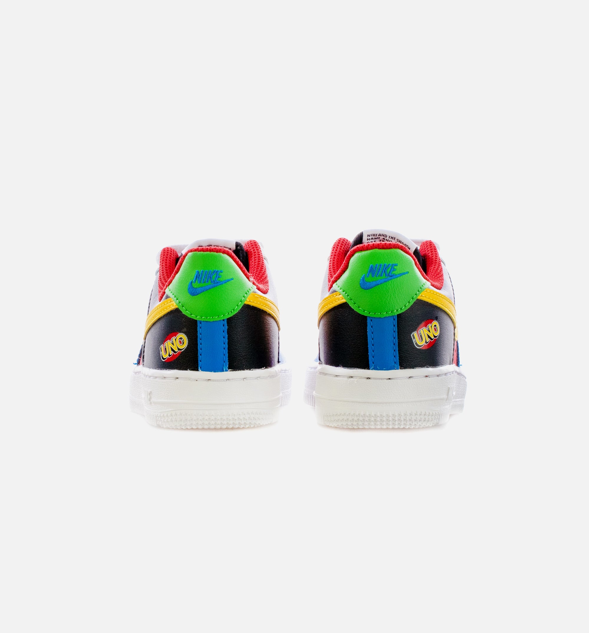 Air Force 1 UNO Preschool Lifestyle Shoe - Black/Red/Multi Free Shipping