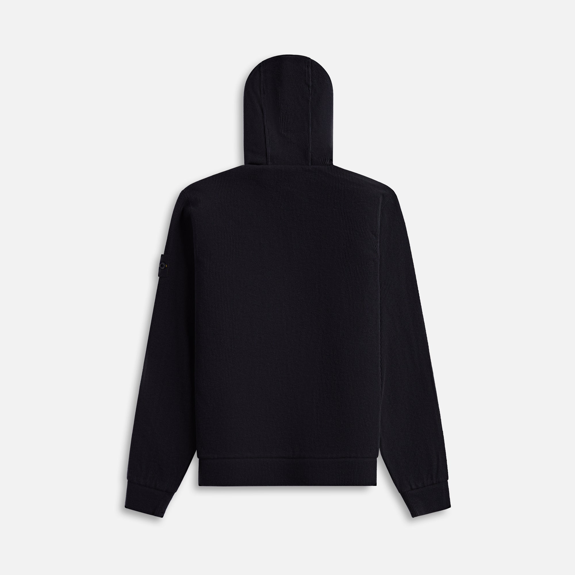 Stone Island Reversible Zip Hoodie - Black