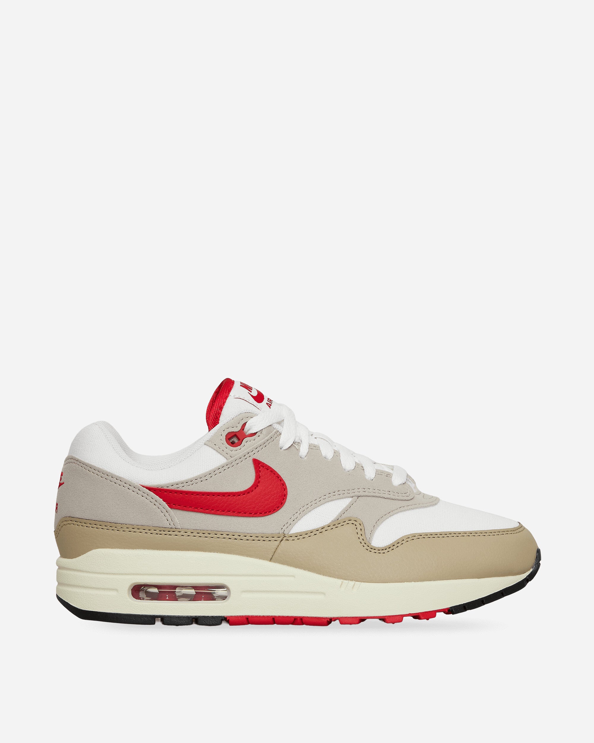 Air Max 1 Sneakers  White / Grey / University Red