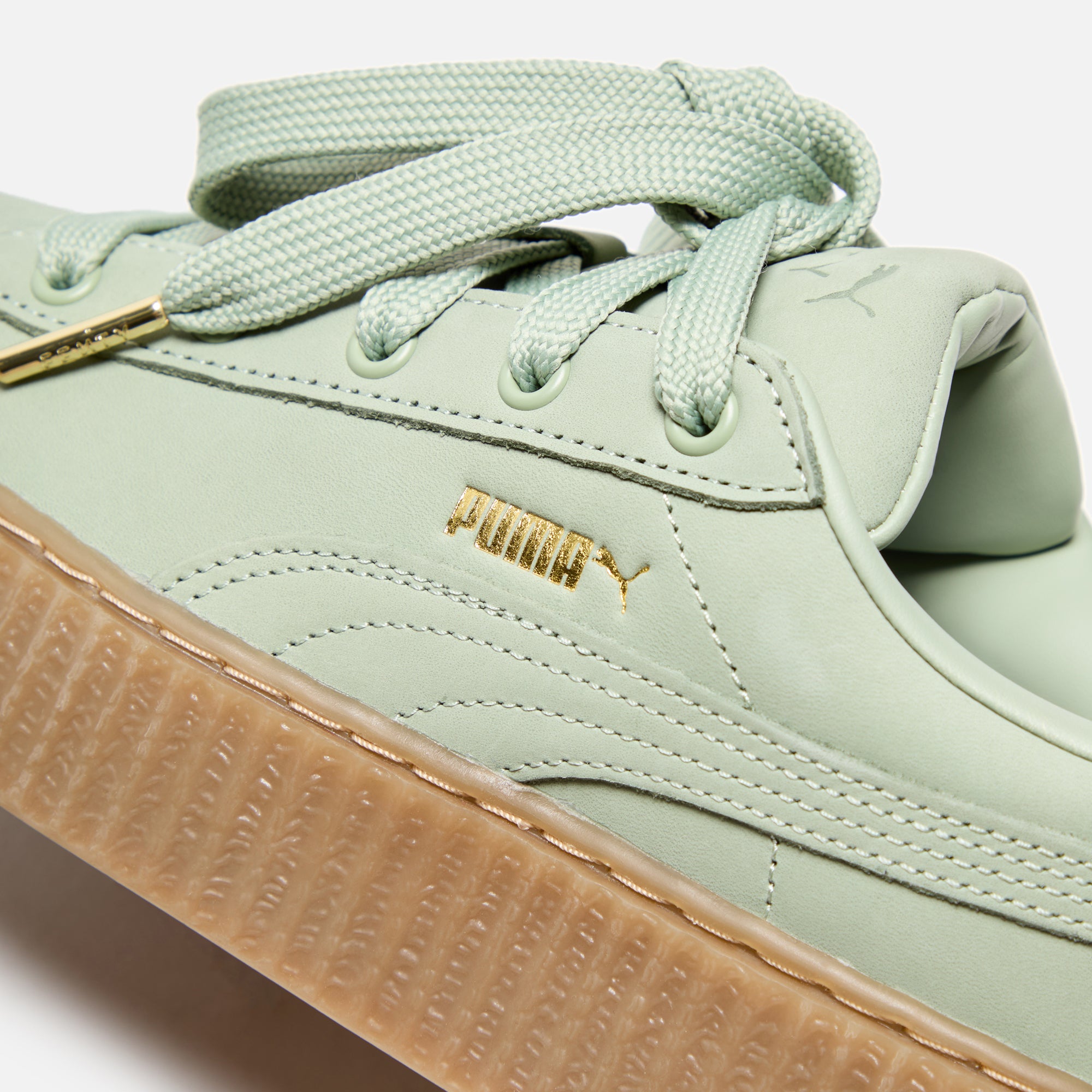 Puma x FENTY WMNS Creeper Phatty - Nubuck Green Fog / Puma Gold / Gum