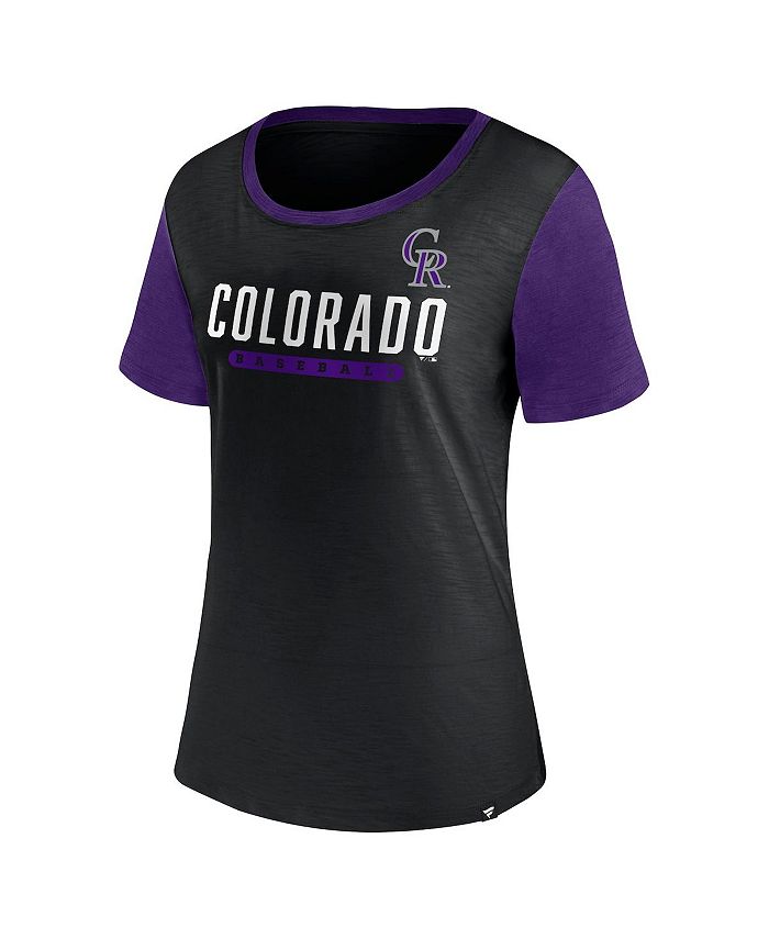 Women's Branded Black Colorado Rockies Mound T-shirt