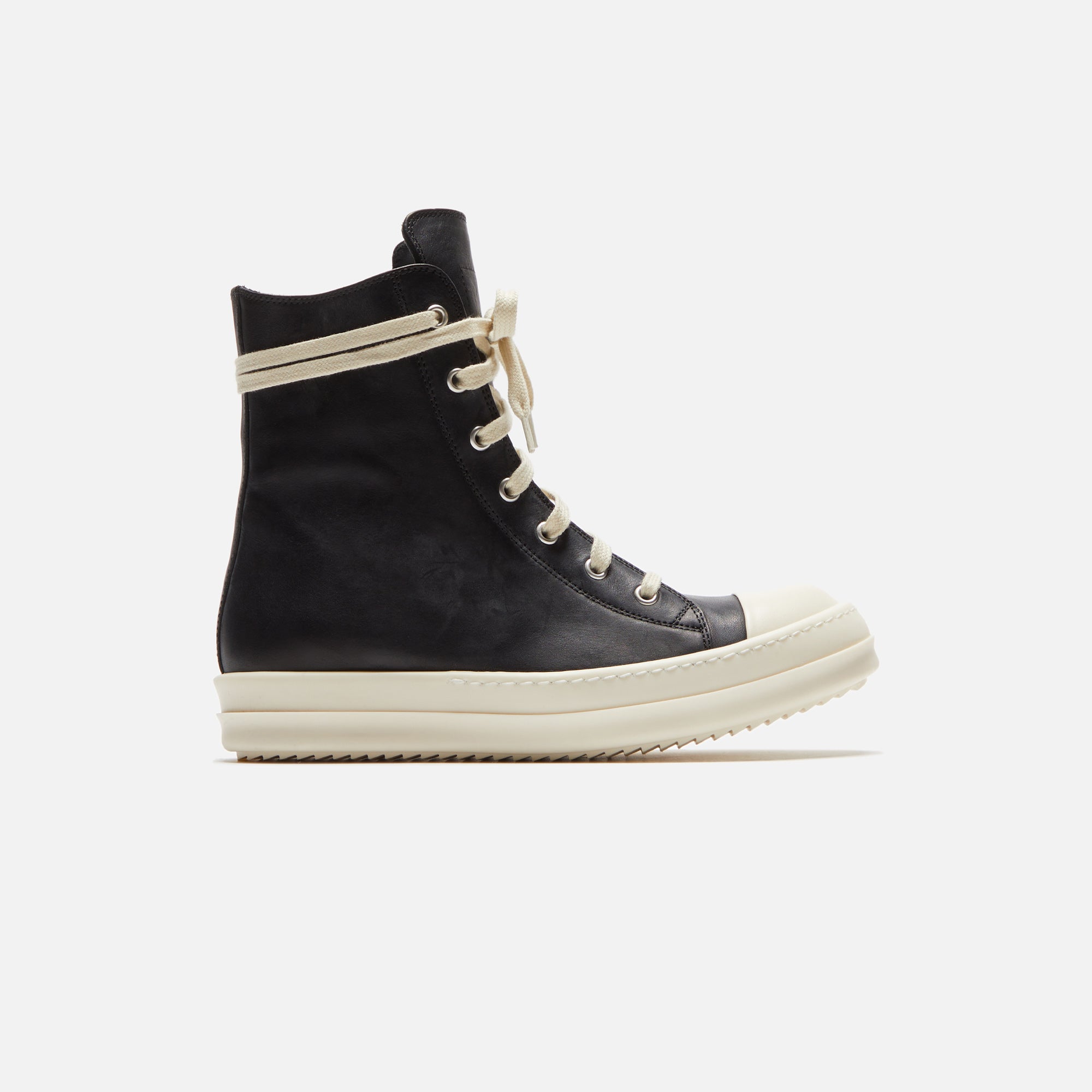 Rick Owens WMNS Lace Up Sneaker - Black / Milk