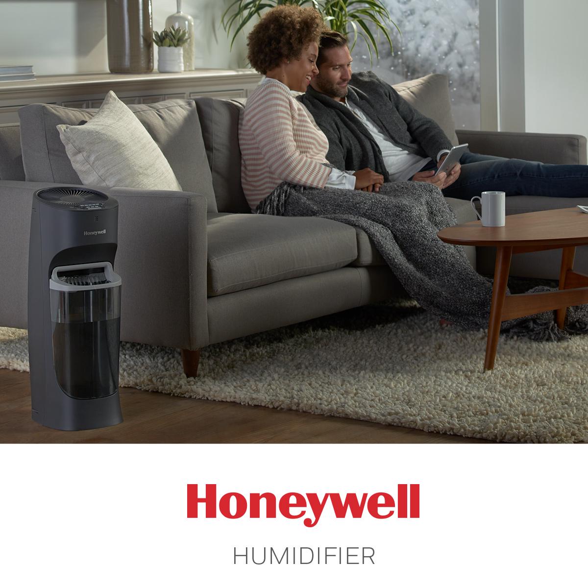 Honeywell Cool Moisture Humidifier with Humidistat， Black， HEV615