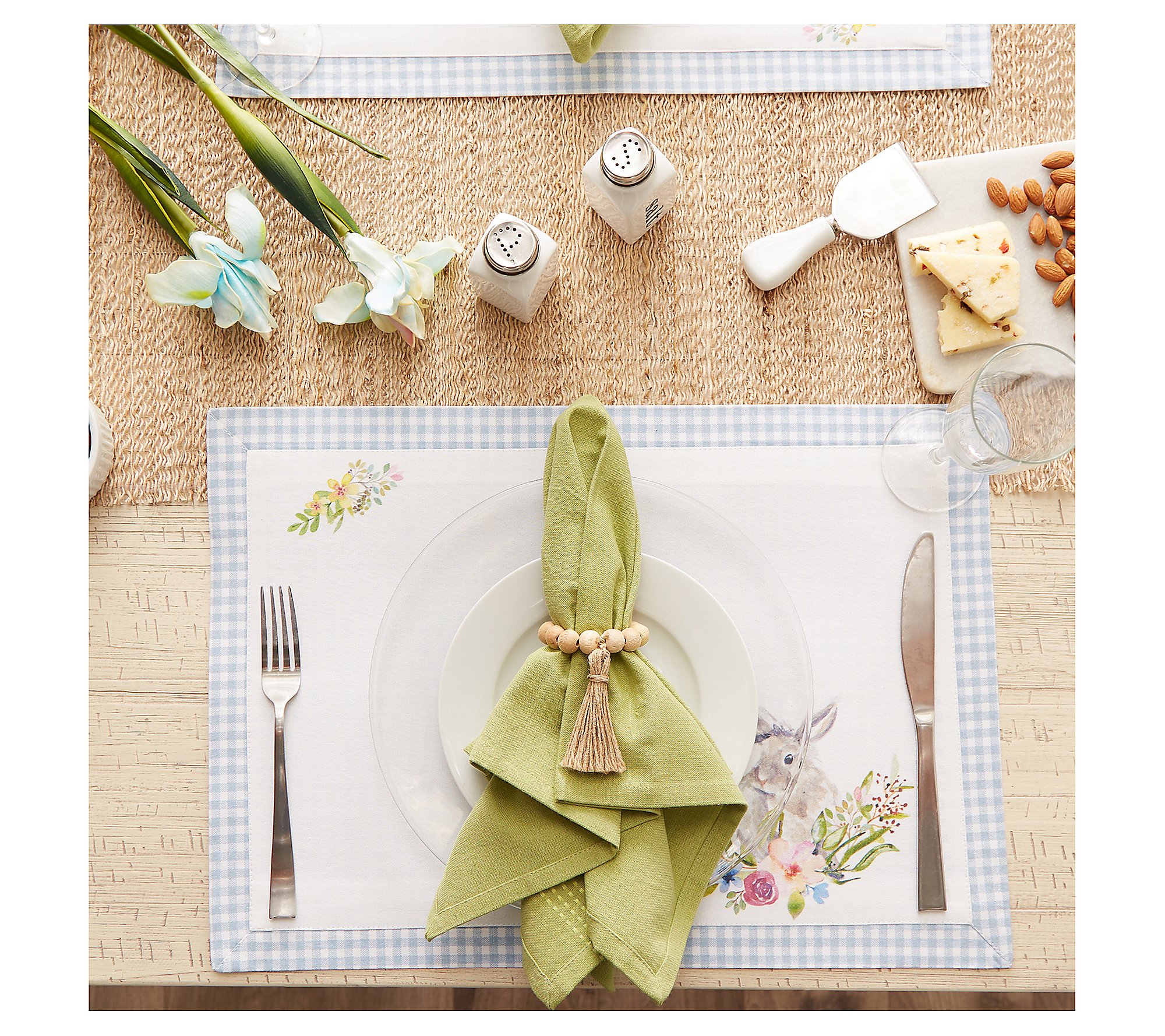 Design Imports Set of (6) Easter Bunny Placemats