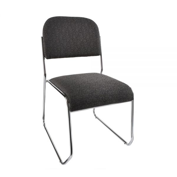 Sled-Base Padded Fabric Seat， Fabric Back Stacking Chair 22