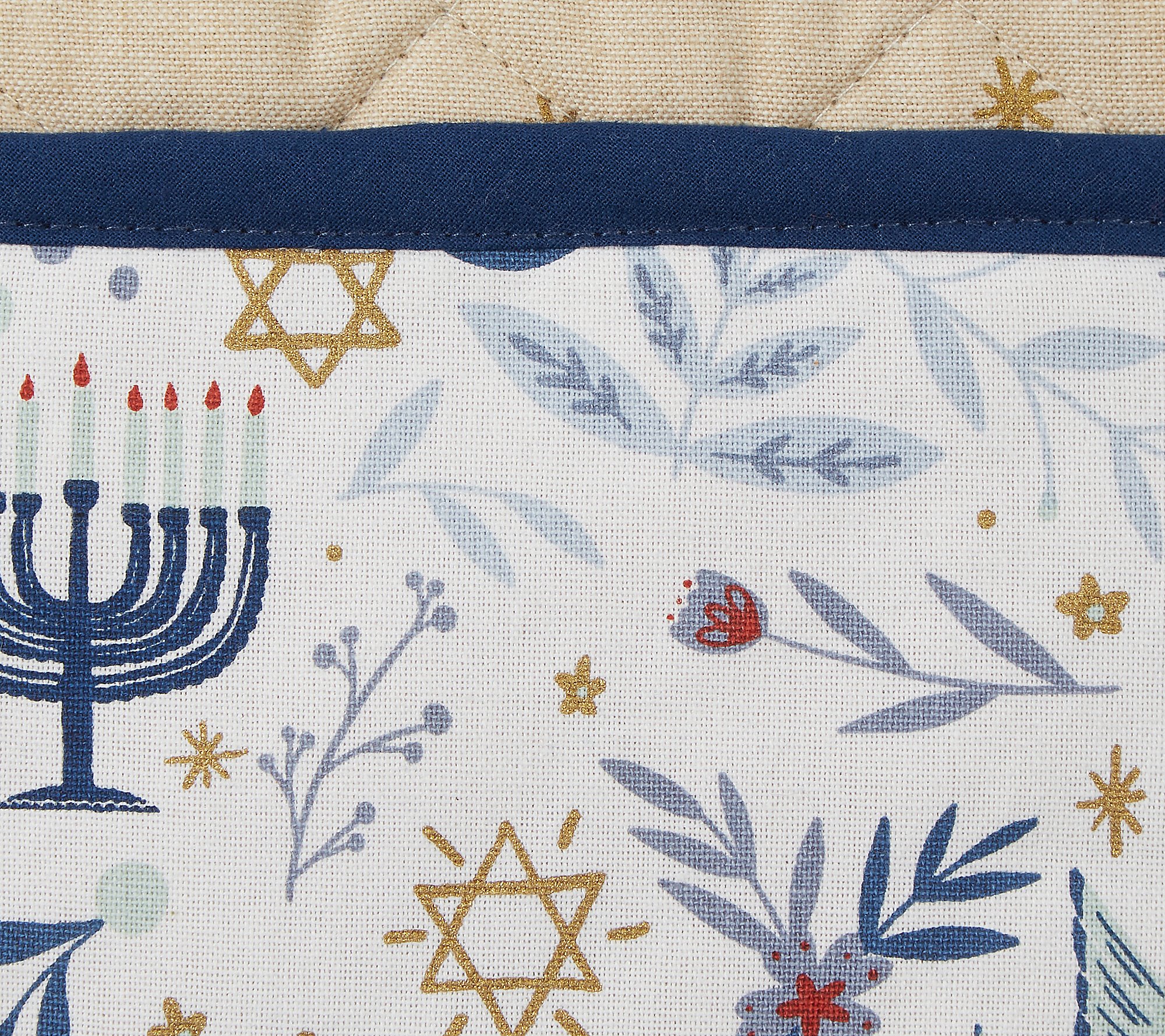 Design Imports Hanukkah Towel and Potholder Gift Set