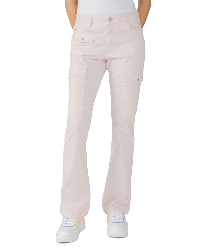 Women's Poppy Solid Bootcut Chino Cargo Pants