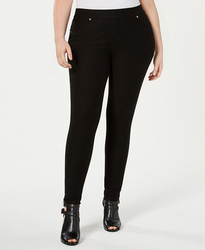 Plus Size High Rise Pull-On Skinny Pants