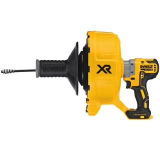 DEWALT 20V MAX Cordless Brushless Drain Snake and 516 in. x 25 ft. Black Oxide Drain Cable with Bulb Head DCD200B