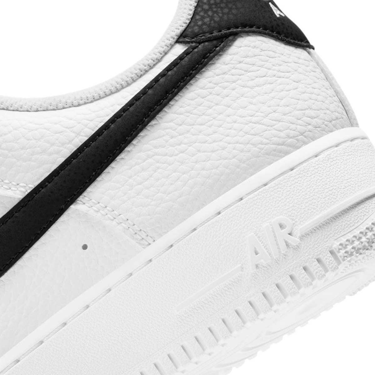 Air Force 1 '07 'White Black Pebbled Leather'