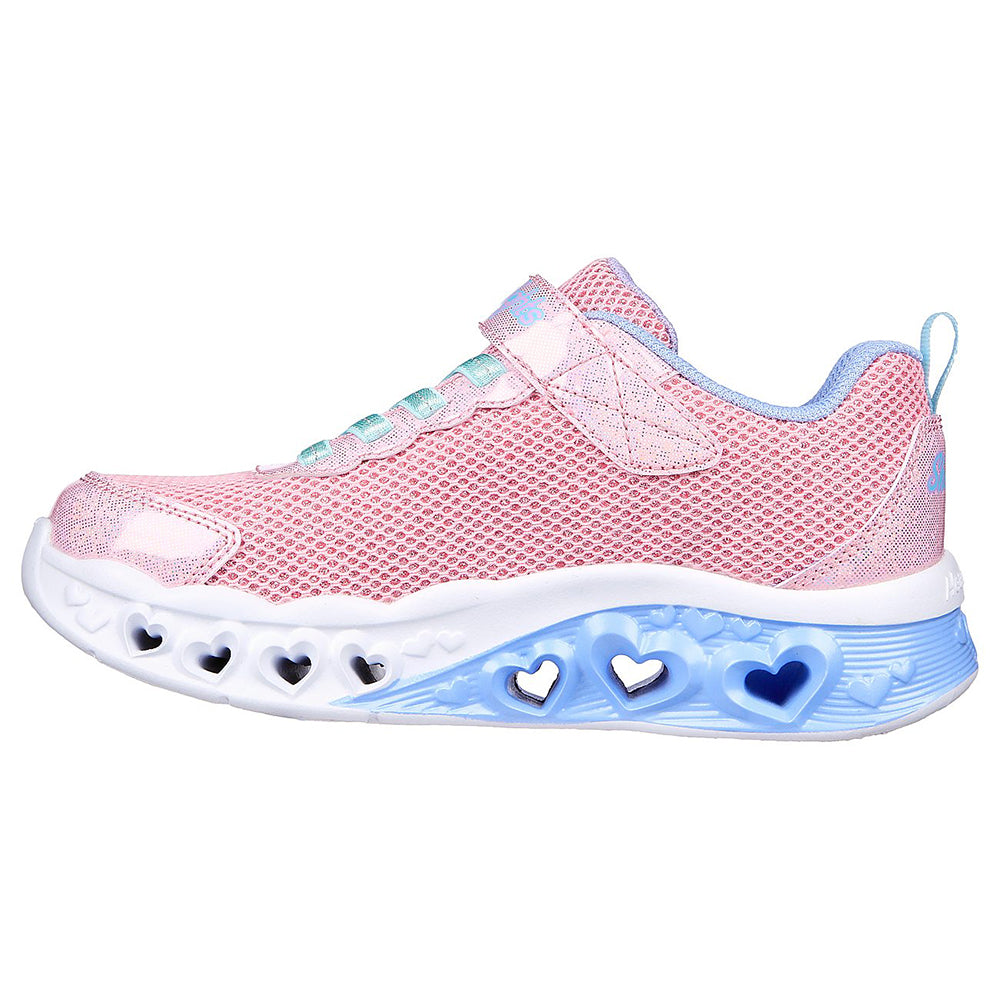 Skechers Girls Flutter Heart Lights Shoes - 302317L-PKMT