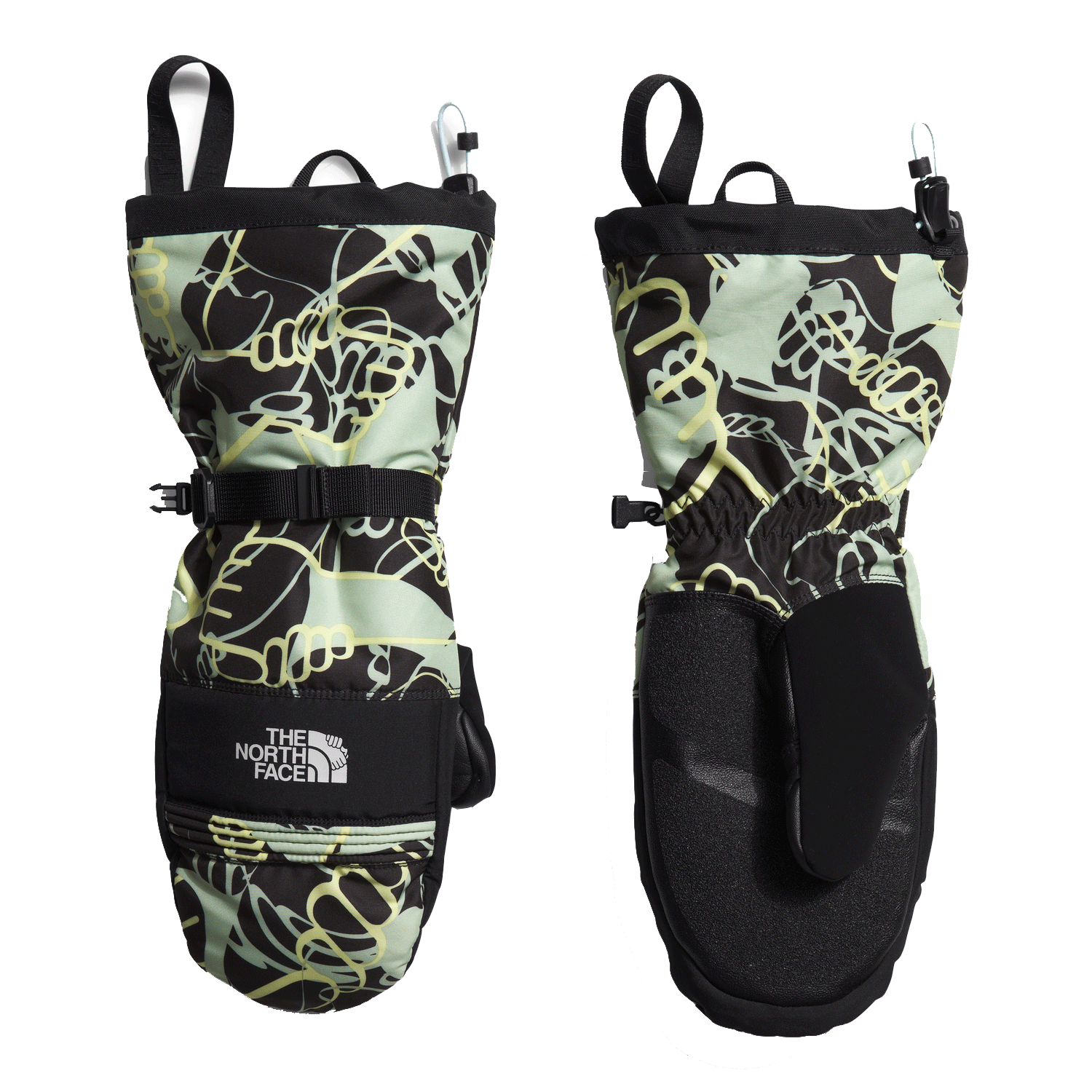 The North Face Men's Montana Ski Mitt 2024 TNF Black Hands Small Print