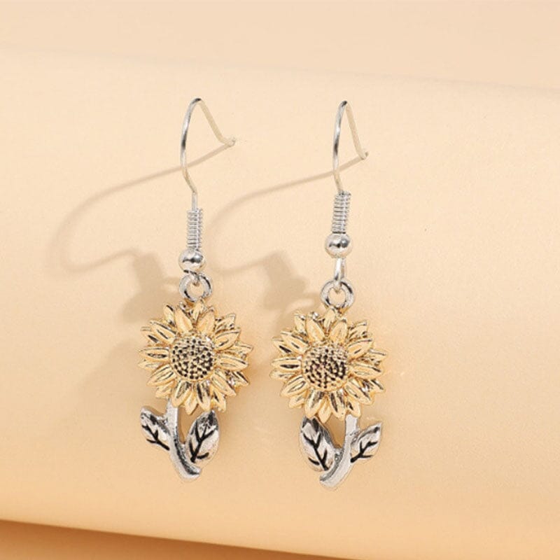 Sunflower Dangle Earrings