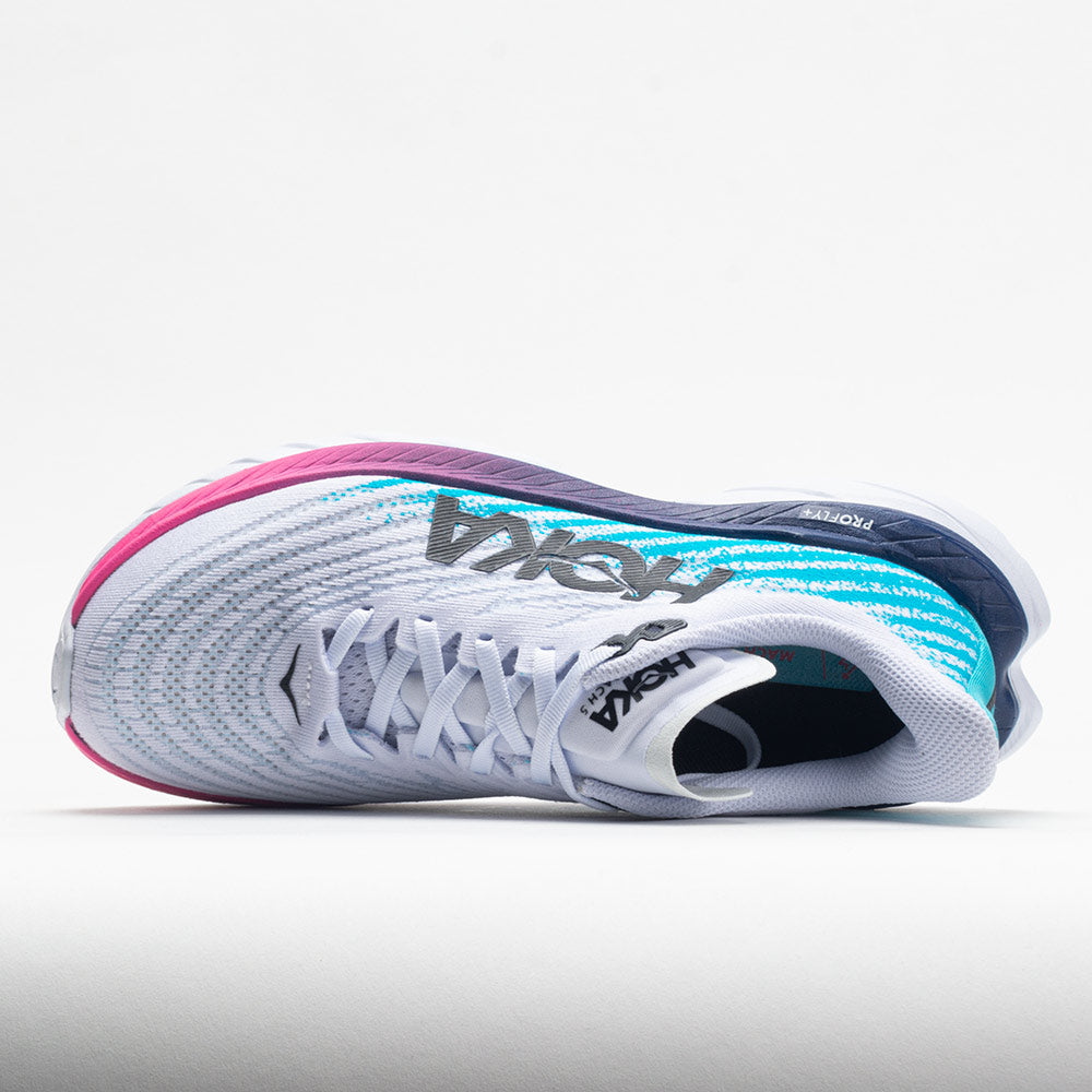 HOKA Mach 5 Women's White/Scuba Blue