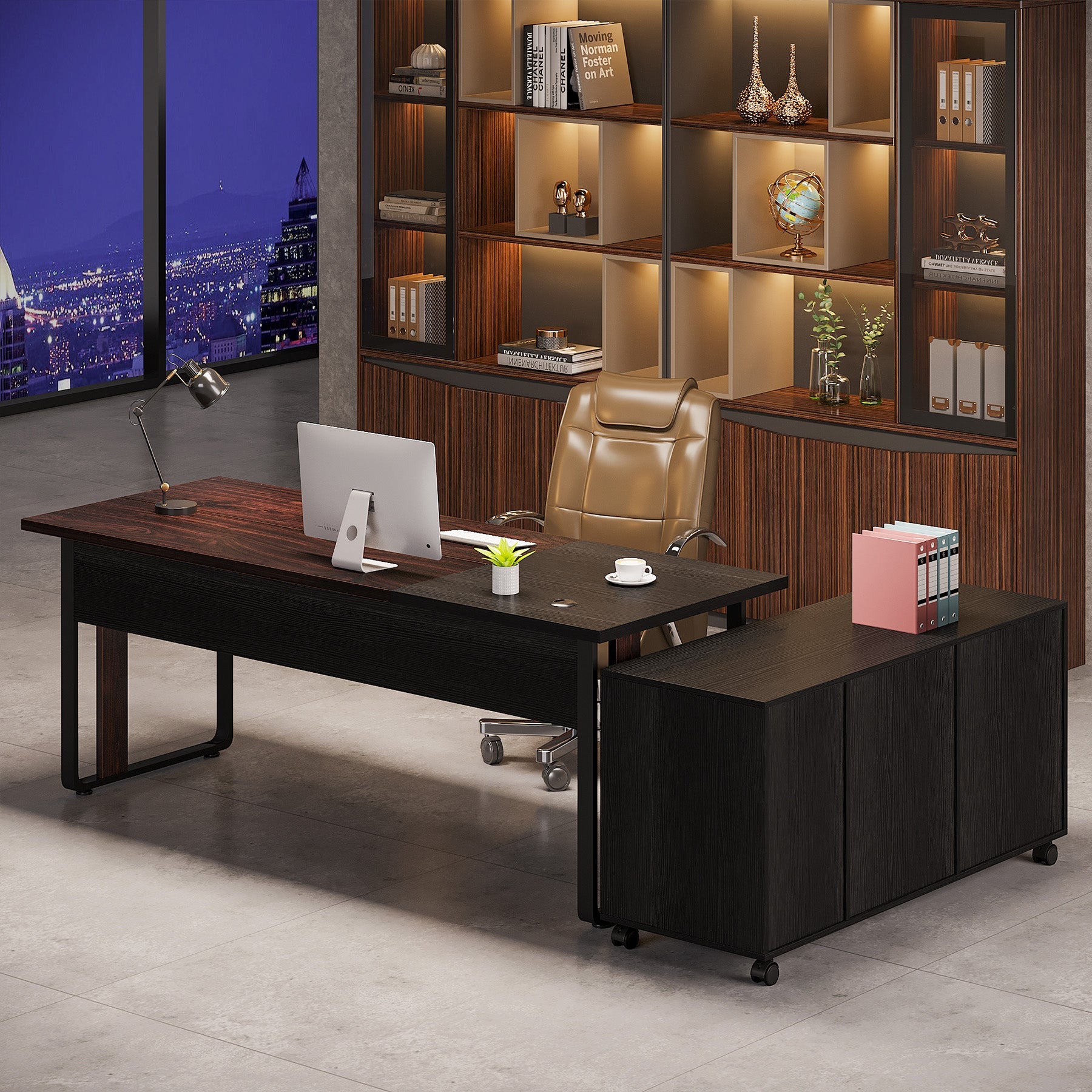 Large L-Shaped Desk, 70.8