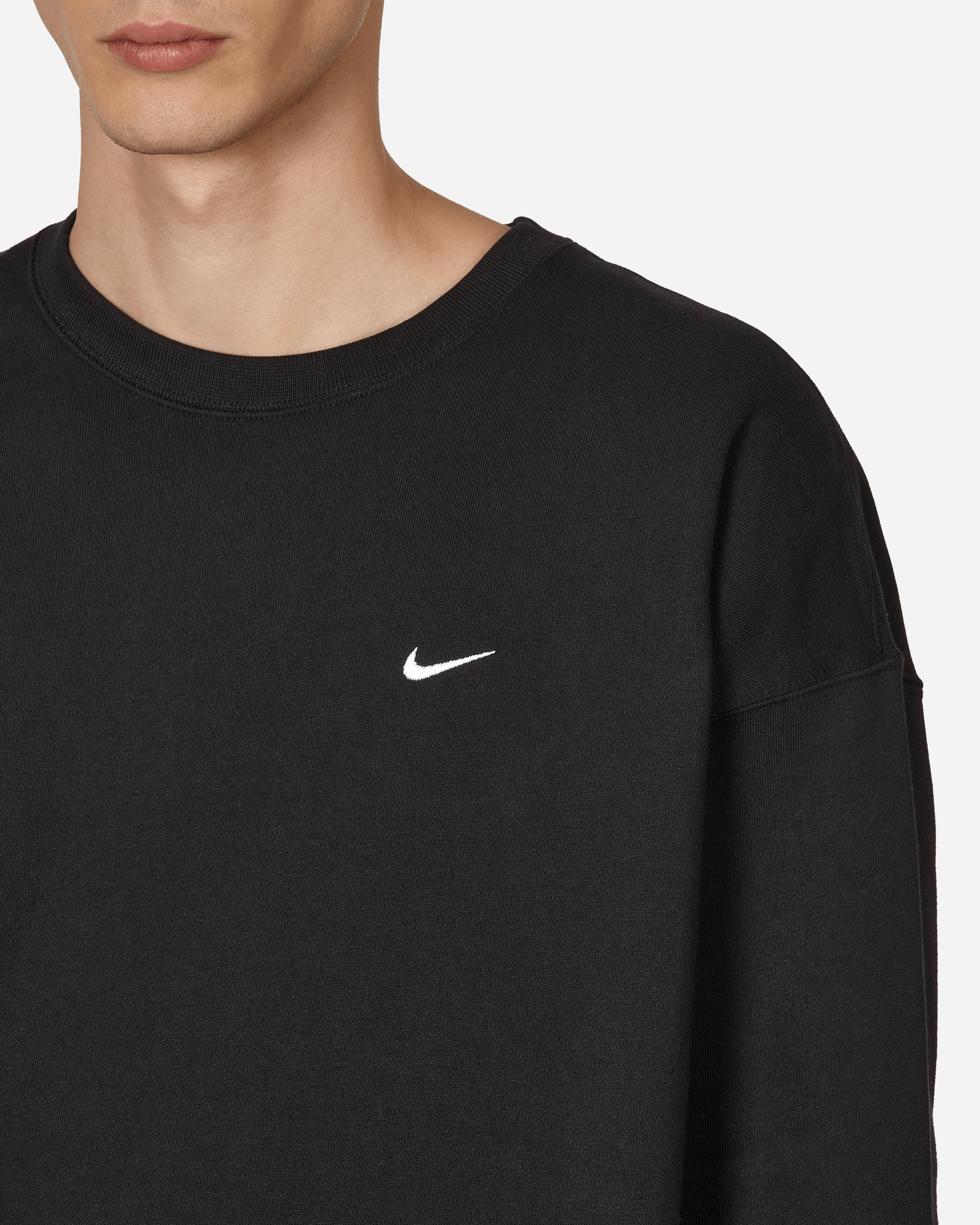 Solo Swoosh Crewneck Sweatshirt Black