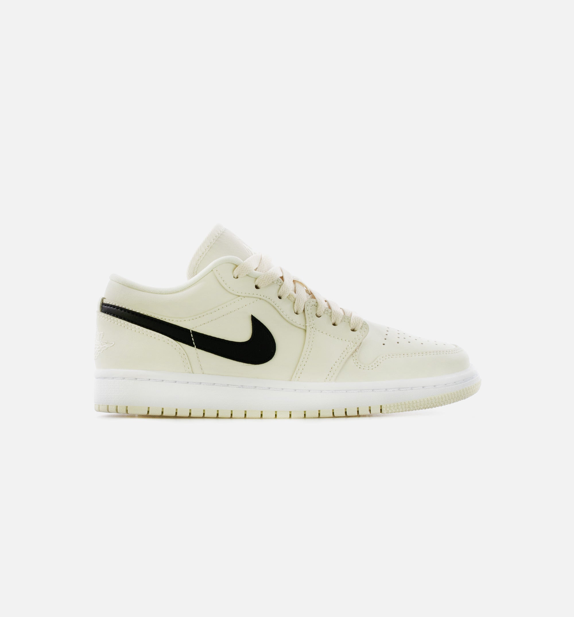 Air Jordan 1 Low Womens Lifestyle Shoe - Cream/Black/White Limit One Per Customer