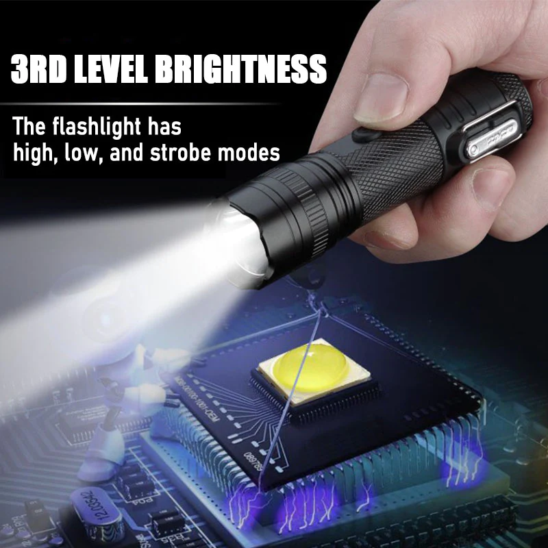 Self Defense Flashlight, Anti Wolf Weapon, Alarm, Carry Weapon Stick With You