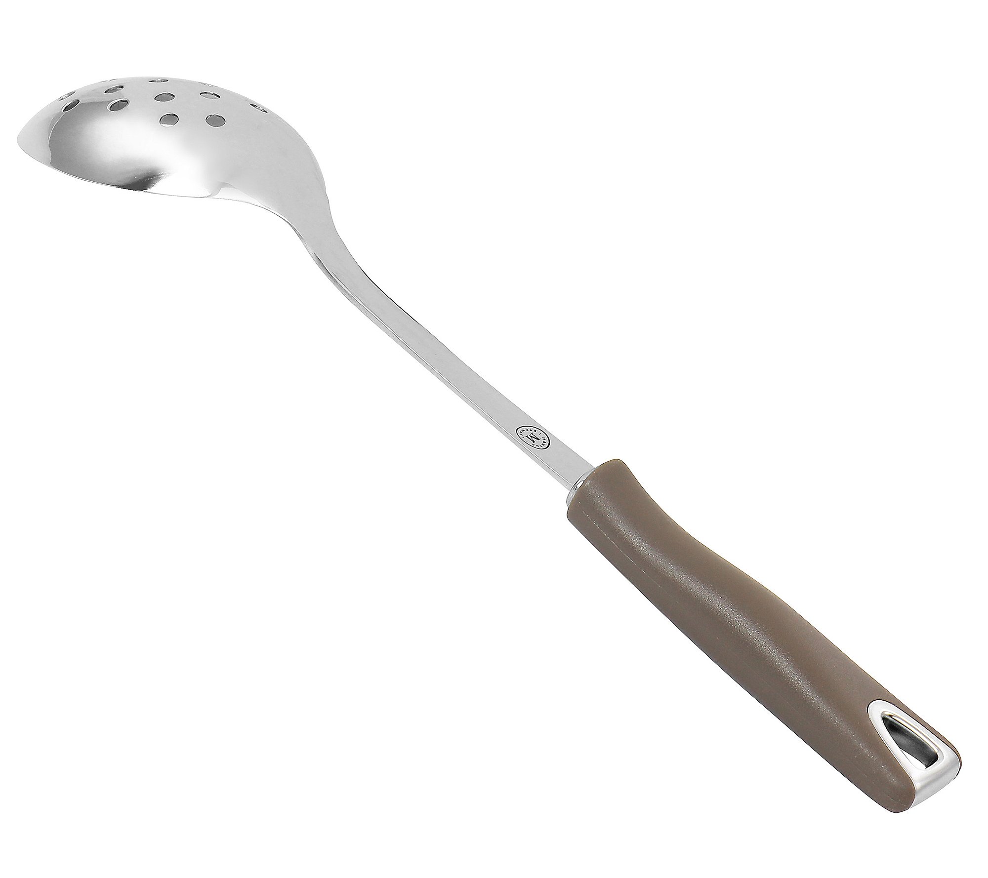 Martha Stewart Stainless Steel Slotted Spoon with Wide Handle