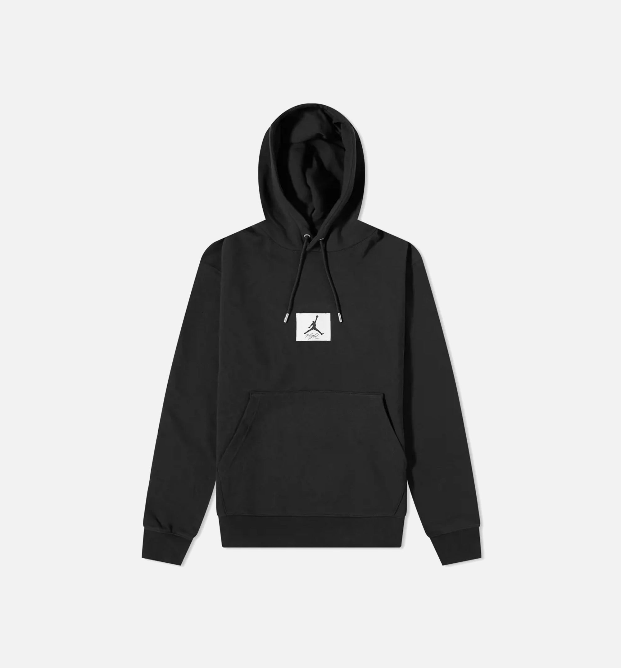 Essentials Statement Fleece Pullover Mens Hoodie - Black/Red