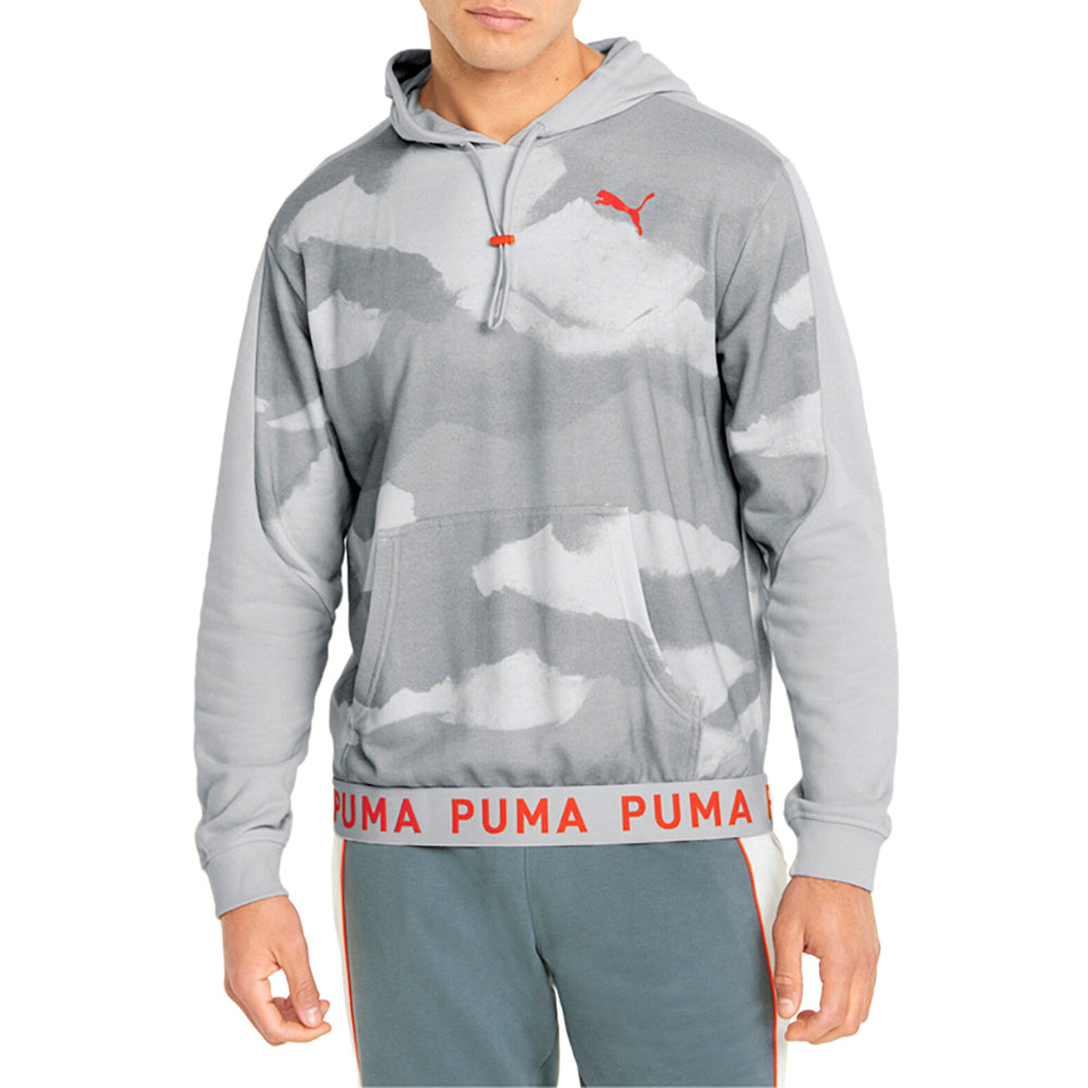 Printed Training Pullover Hoodie