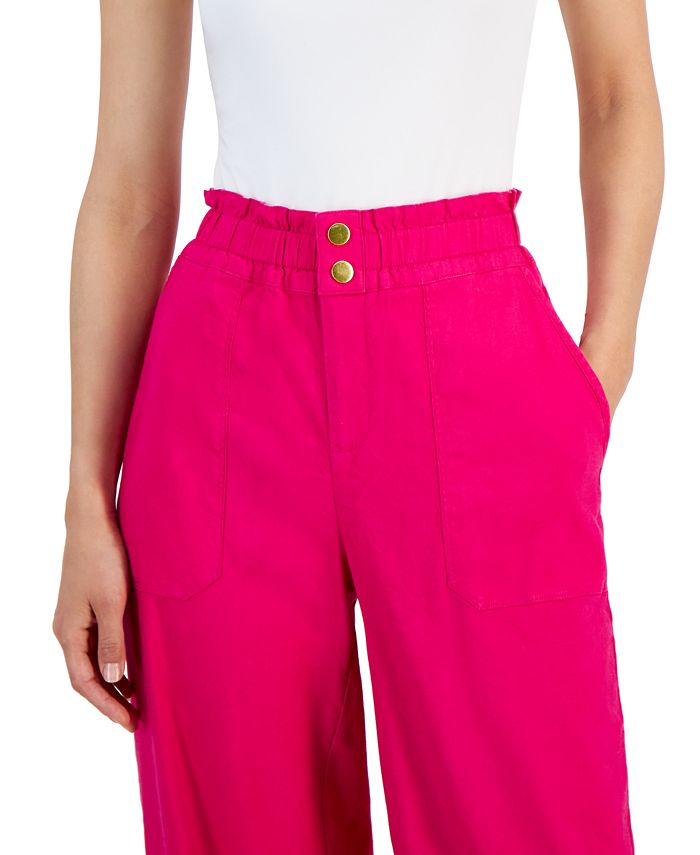 Petite Paperbag-Waist Pants， Created for Macy's