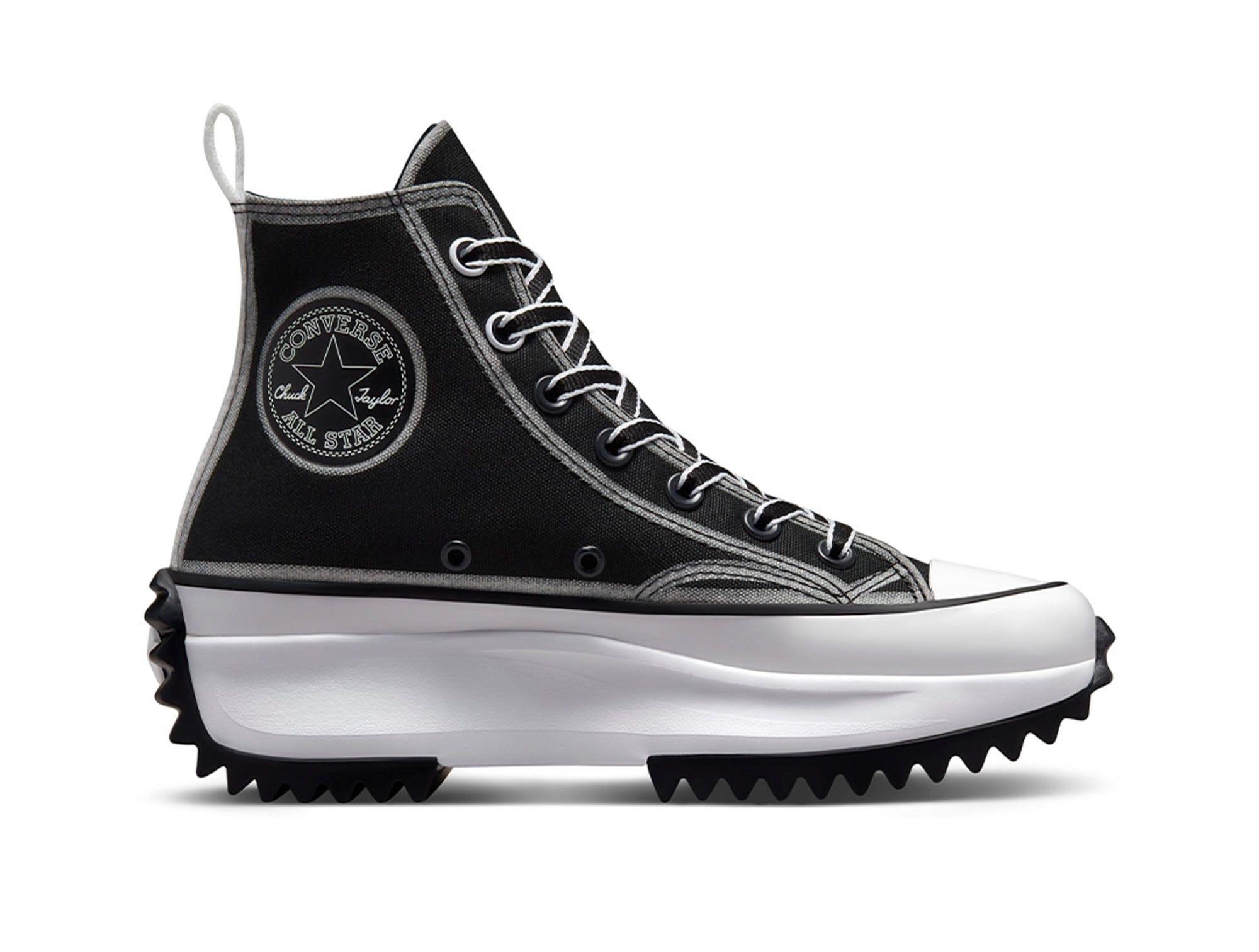 Converse Run Star Hike Womens Negro-Blanco