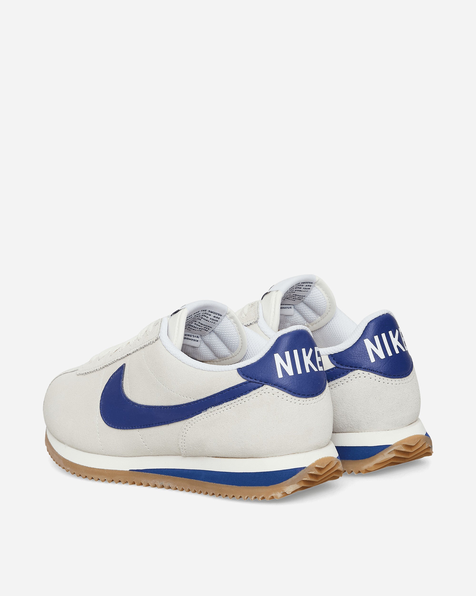 WMNS Cortez Sneakers Pale Ivory / Deep Royal Blue