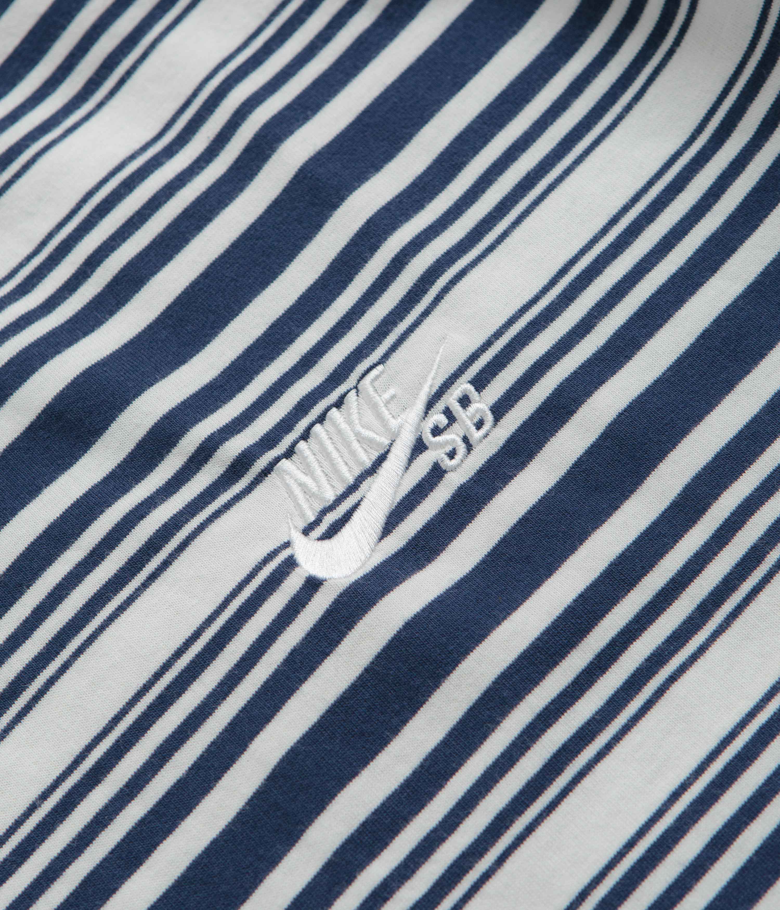 Nike SB Striped T-Shirt - Midnight Navy