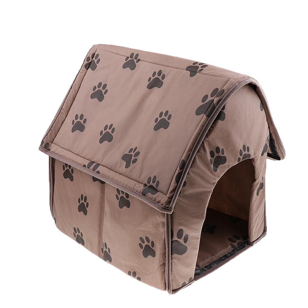 PORTABLE DOG Footprint HOUSE - Soft， Warm and Comfortable and Everywhere