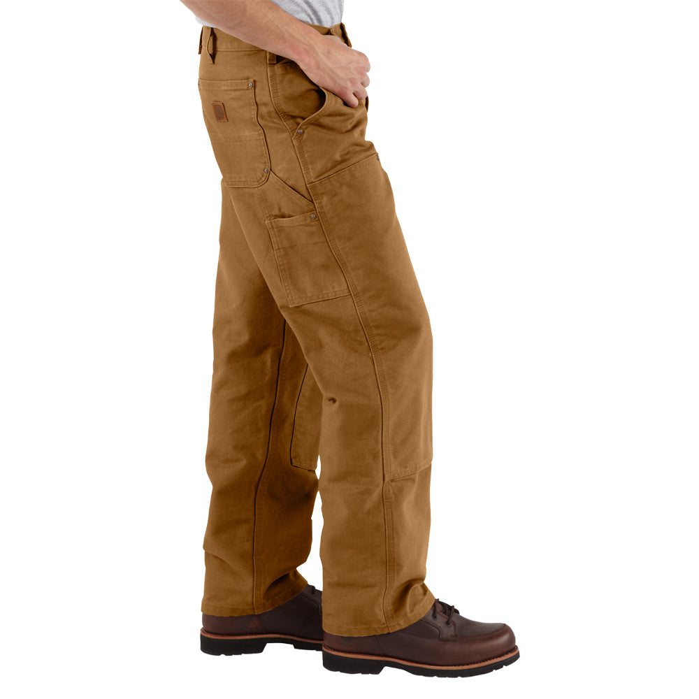 Carhartt Men's Washed Duck Double-Front Work Dungaree_Carhartt Brown