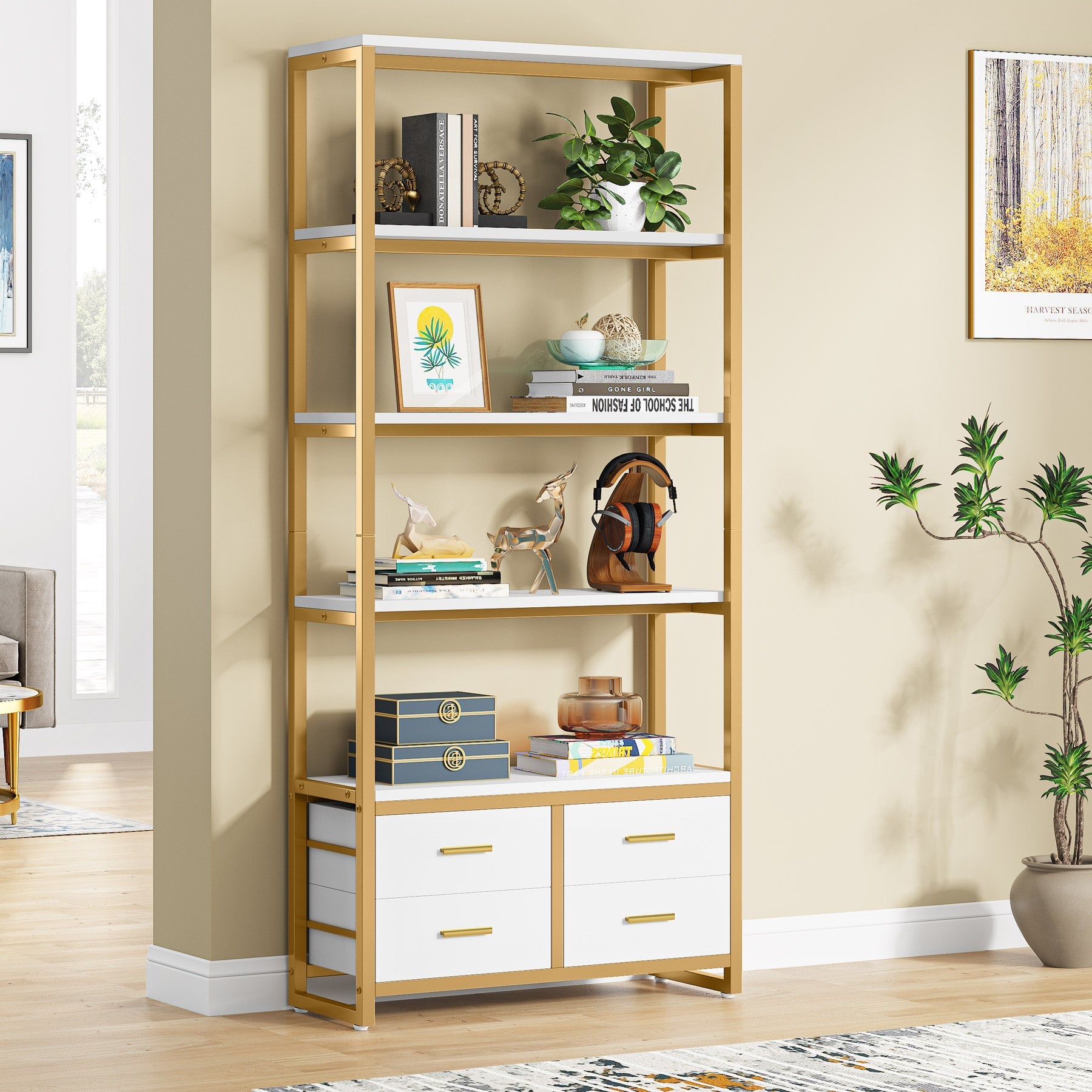 5-Tier Bookshelf, 70.9