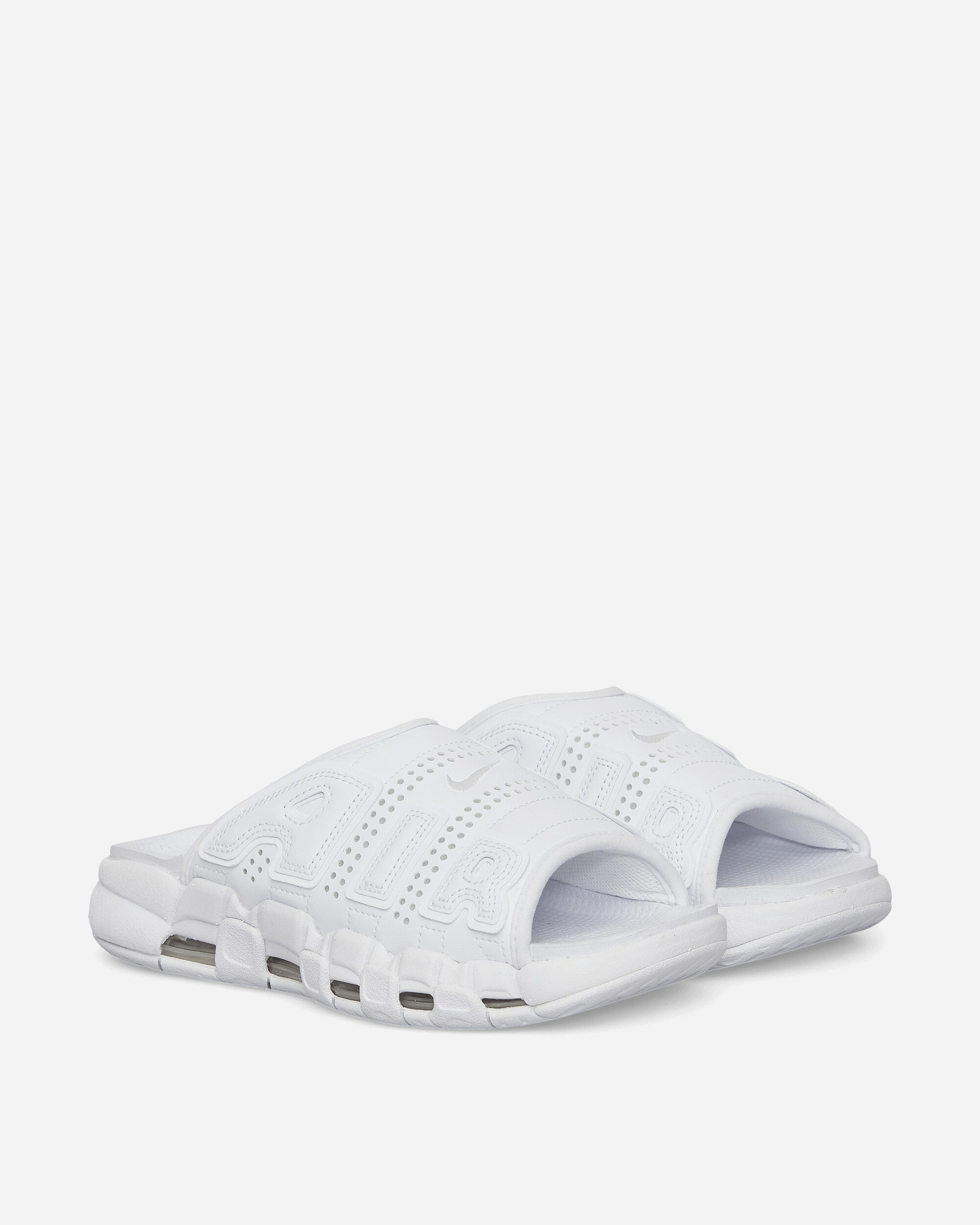 Air More Uptempo Slides White